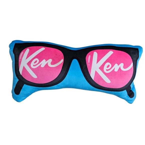 Barbie Other - Barbie Ken Sunglasses Pillow Blue Pink Retro Accent Cushion 18x8 Cool Hip Soft